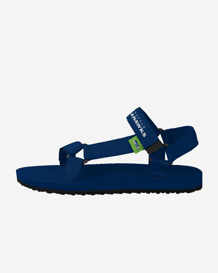 Seattle Seahawks Mens Solid Strap Sandal FOCO - FOCO.com