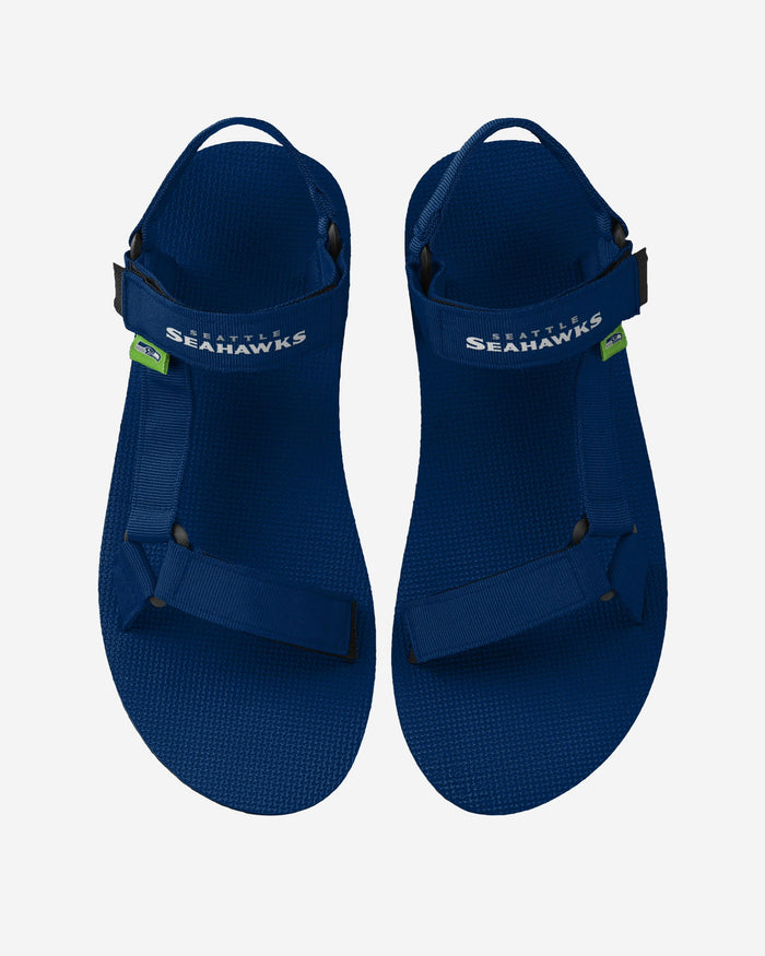 Seattle Seahawks Mens Solid Strap Sandal FOCO S - FOCO.com