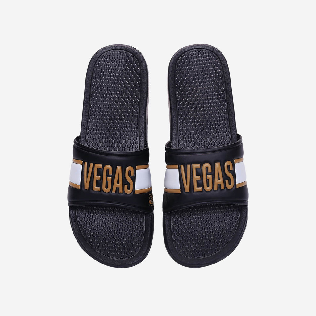 Vegas Golden Knights Raised Wordmark Slide FOCO S - FOCO.com