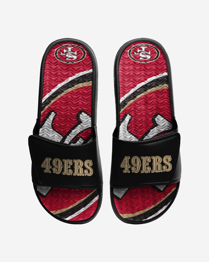 San Francisco 49ers Wordmark Gel Slide FOCO S - FOCO.com