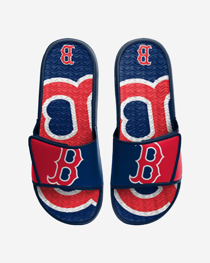 Boston Red Sox Colorblock Big Logo Gel Slide FOCO S - FOCO.com