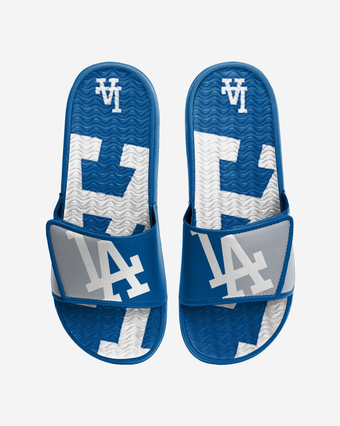 Los Angeles Dodgers Colorblock Big Logo Gel Slide FOCO S - FOCO.com