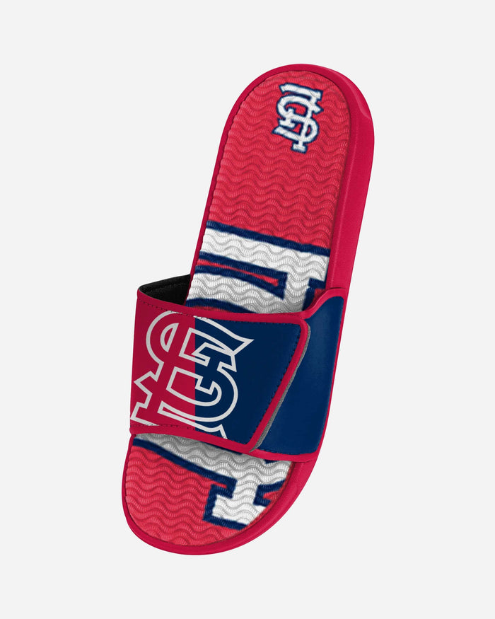 St Louis Cardinals Colorblock Big Logo Gel Slide FOCO - FOCO.com