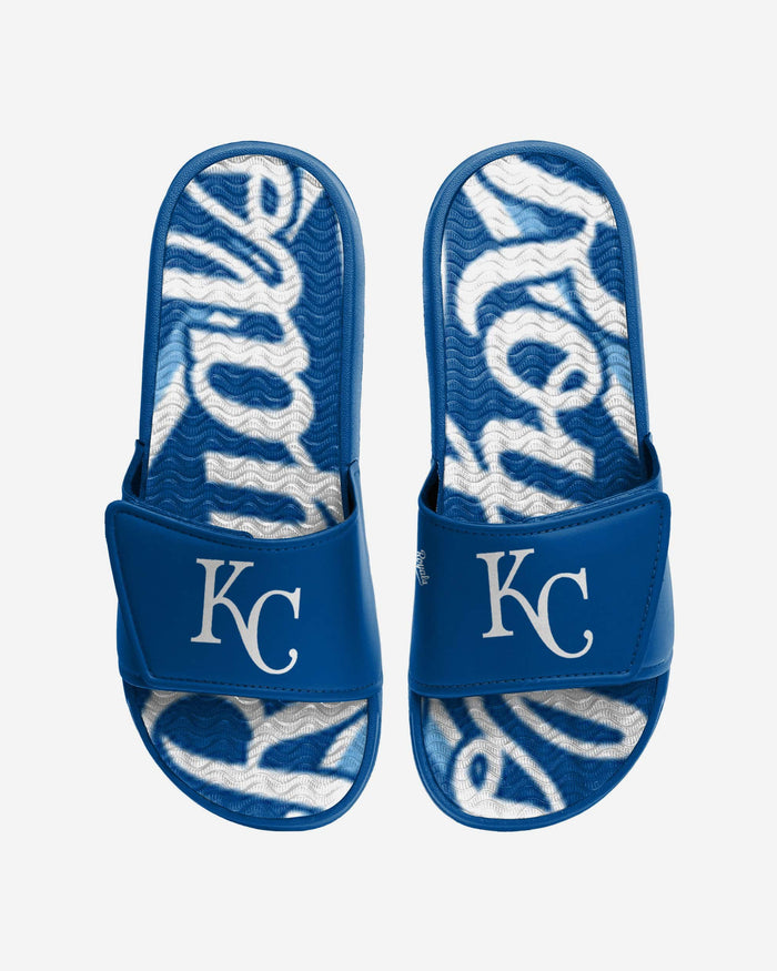 Kansas City Royals Bold Wordmark Gel Slide FOCO S - FOCO.com