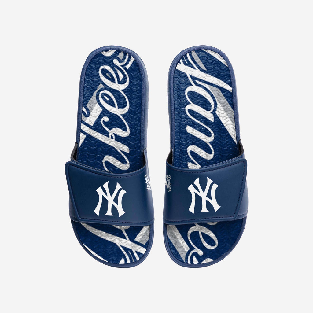 New York Yankees Bold Wordmark Gel Slide FOCO S - FOCO.com