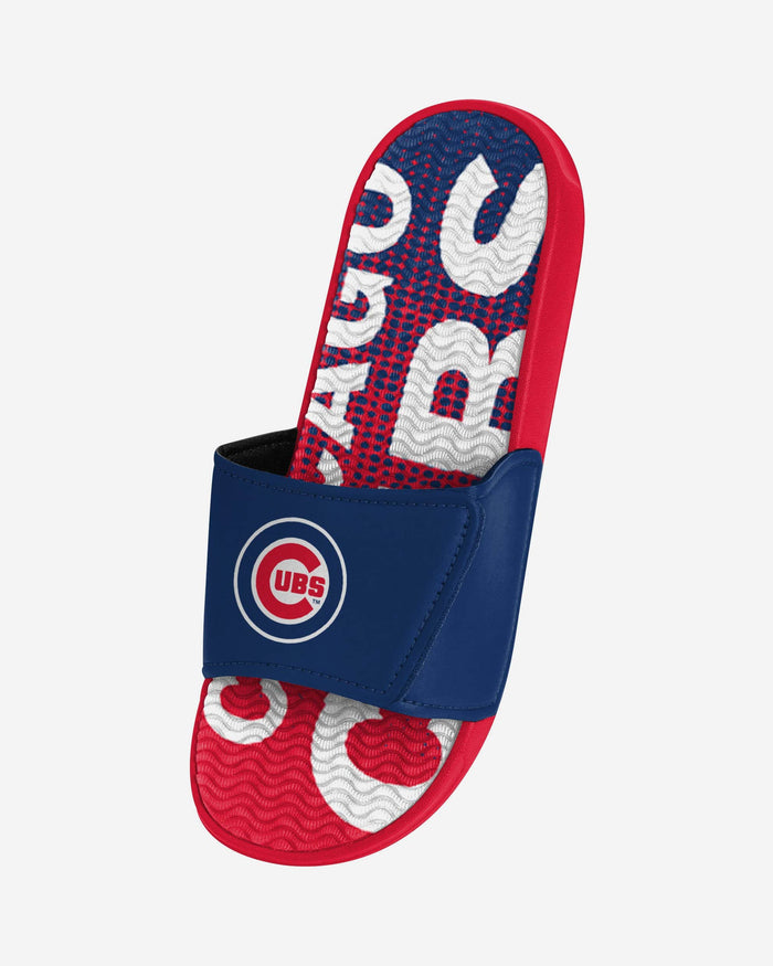 Chicago Cubs Gradient Wordmark Gel Slide FOCO - FOCO.com