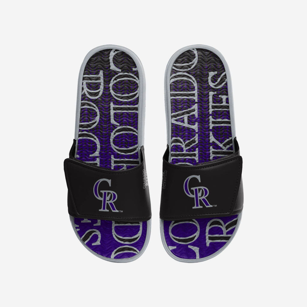 Colorado Rockies Gradient Wordmark Gel Slide FOCO S - FOCO.com