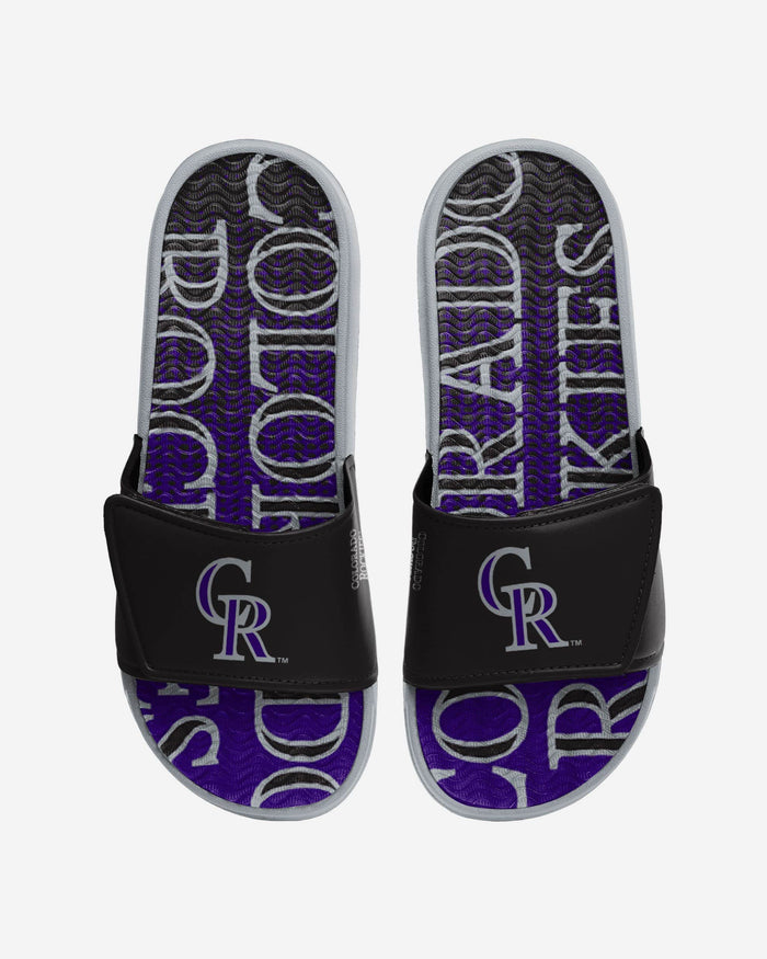 Colorado Rockies Gradient Wordmark Gel Slide FOCO S - FOCO.com