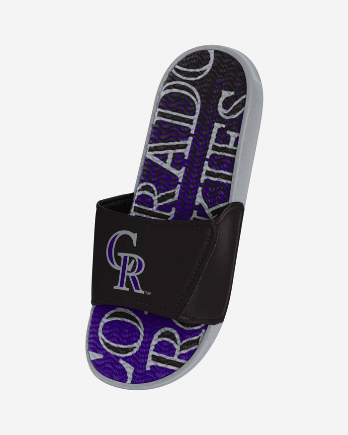 Colorado Rockies Gradient Wordmark Gel Slide FOCO - FOCO.com