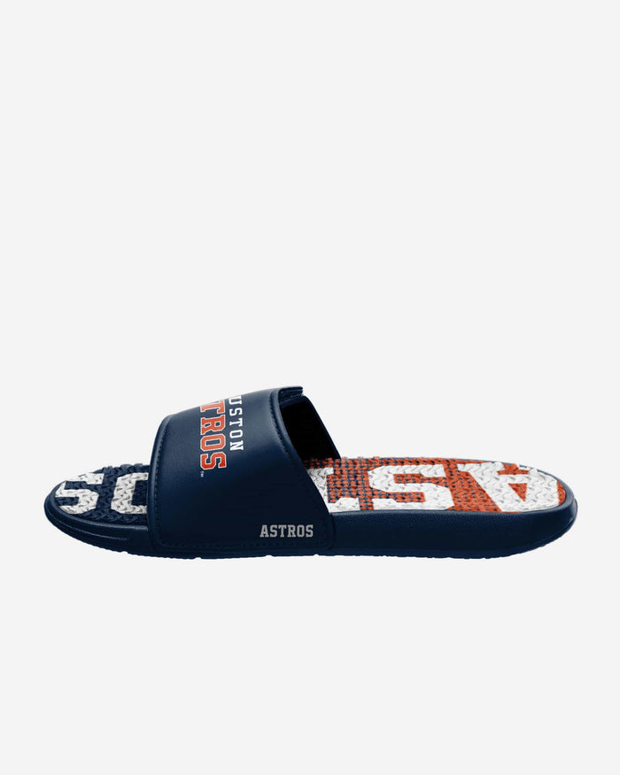 Houston Astros Gradient Wordmark Gel Slide FOCO - FOCO.com