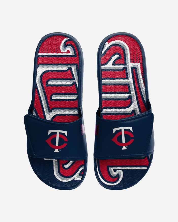 Minnesota Twins Gradient Wordmark Gel Slide FOCO S - FOCO.com