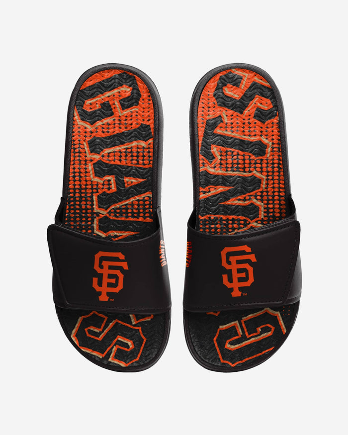 San Francisco Giants Gradient Wordmark Gel Slide FOCO S - FOCO.com