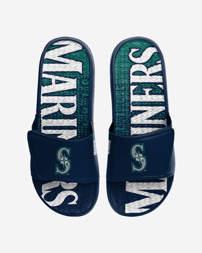 Seattle Mariners Gradient Wordmark Gel Slide FOCO S - FOCO.com