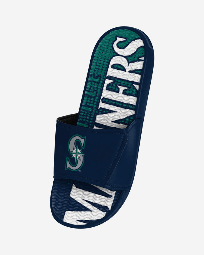 Seattle Mariners Gradient Wordmark Gel Slide FOCO - FOCO.com