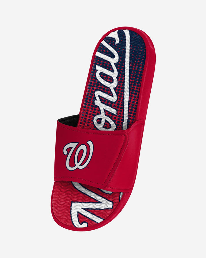 Washington Nationals Gradient Wordmark Gel Slide FOCO - FOCO.com