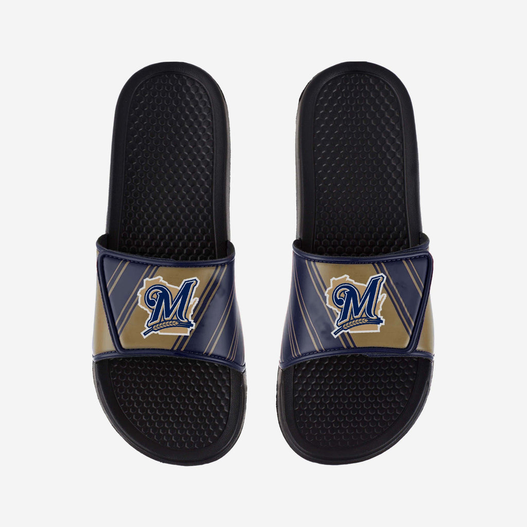 Milwaukee Brewers Legacy Sport Slide FOCO S - FOCO.com