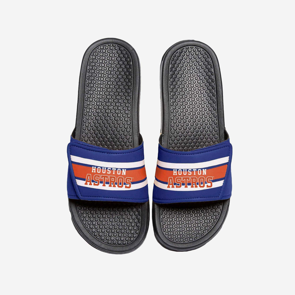 Houston Astros Stripe Legacy Sport Slide FOCO S - FOCO.com