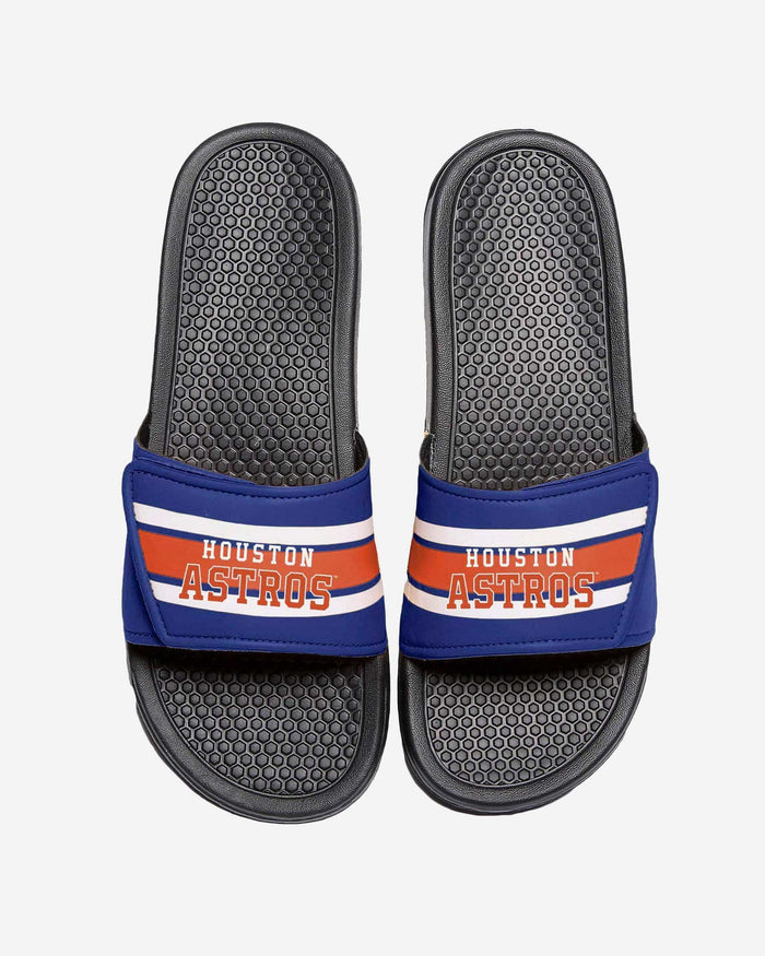 Houston Astros Stripe Legacy Sport Slide FOCO S - FOCO.com