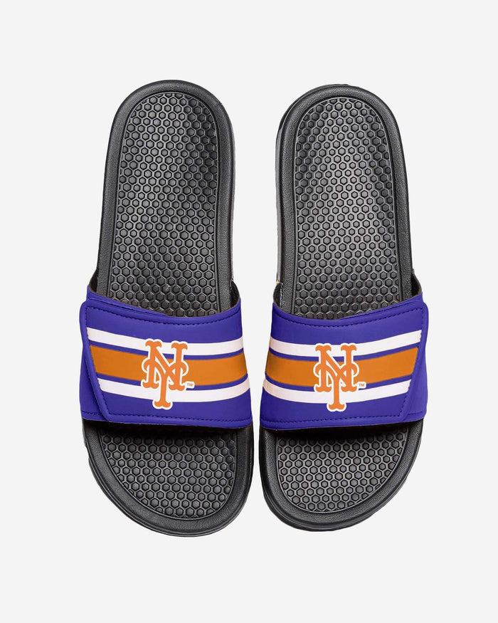 New York Mets Stripe Legacy Sport Slide FOCO S - FOCO.com