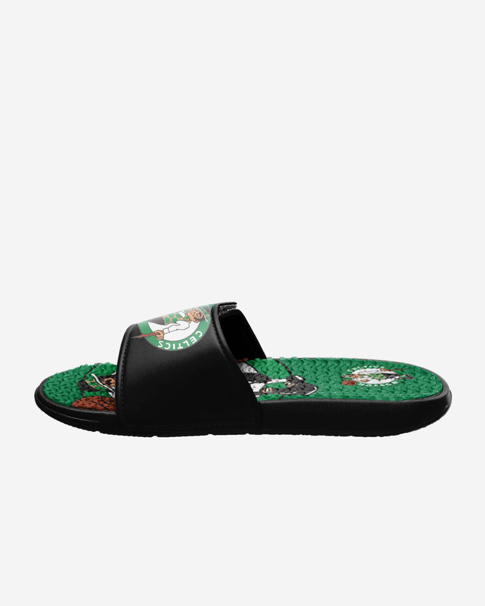 Boston Celtics Colorblock Big Logo Gel Slide FOCO - FOCO.com