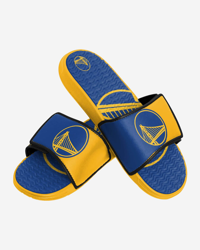 Golden State Warriors Colorblock Big Logo Gel Slide FOCO - FOCO.com