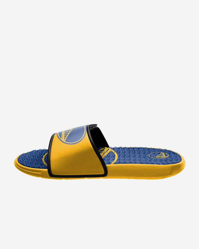 Golden State Warriors Colorblock Big Logo Gel Slide FOCO - FOCO.com