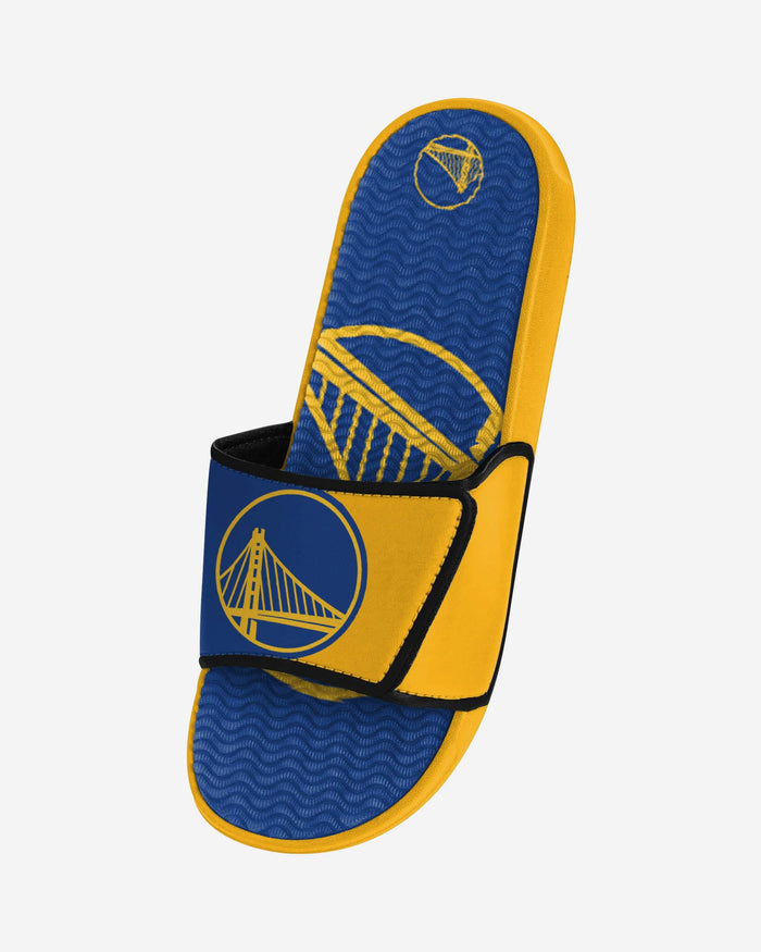 Golden State Warriors Colorblock Big Logo Gel Slide FOCO - FOCO.com