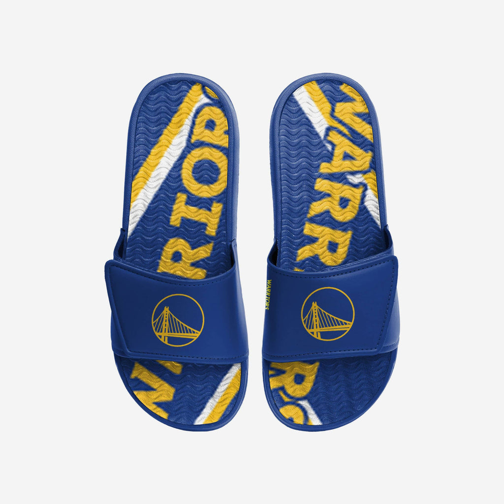 Golden State Warriors Bold Wordmark Gel Slide FOCO S - FOCO.com