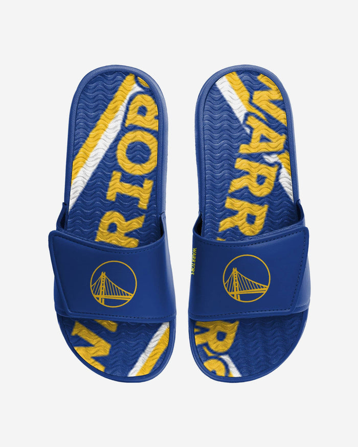 Golden State Warriors Bold Wordmark Gel Slide FOCO S - FOCO.com