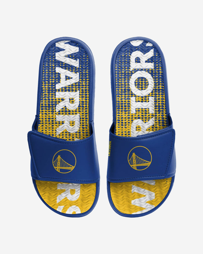 Golden State Warriors Gradient Wordmark Gel Slide FOCO S - FOCO.com