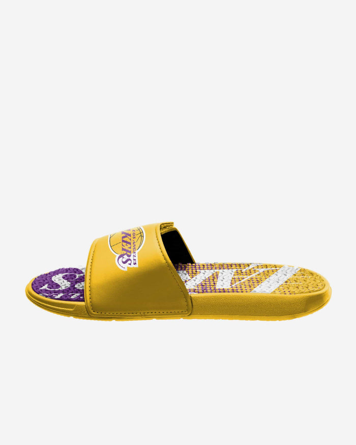 Los Angeles Lakers Gradient Wordmark Gel Slide FOCO - FOCO.com