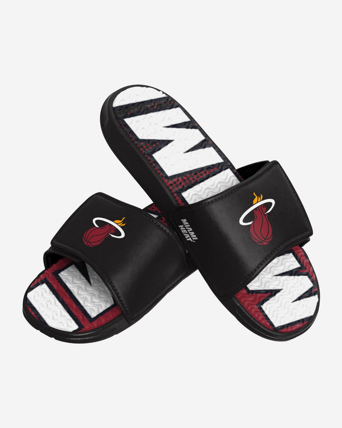 Miami Heat Gradient Wordmark Gel Slide FOCO - FOCO.com