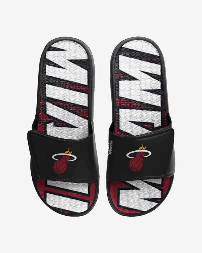 Miami Heat Gradient Wordmark Gel Slide FOCO S - FOCO.com