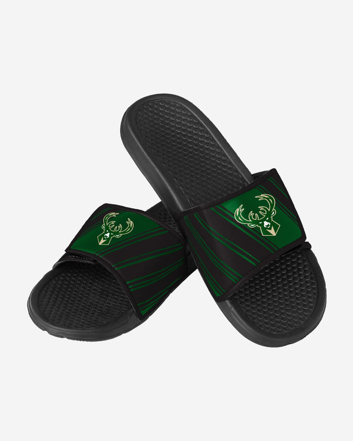 Milwaukee Bucks Legacy Velcro Sport Slide FOCO - FOCO.com