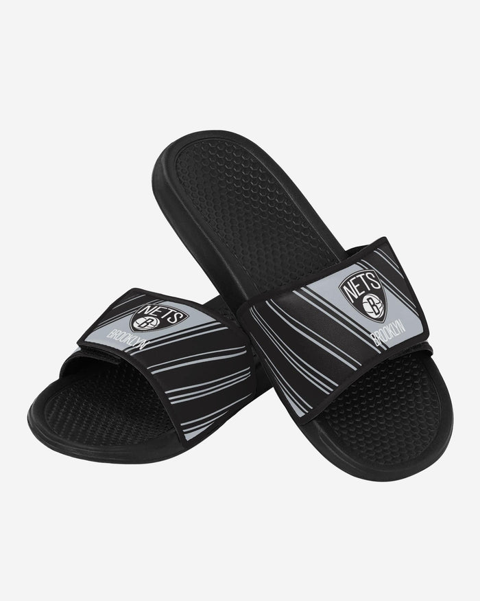 Brooklyn Nets Legacy Velcro Sport Slide FOCO - FOCO.com