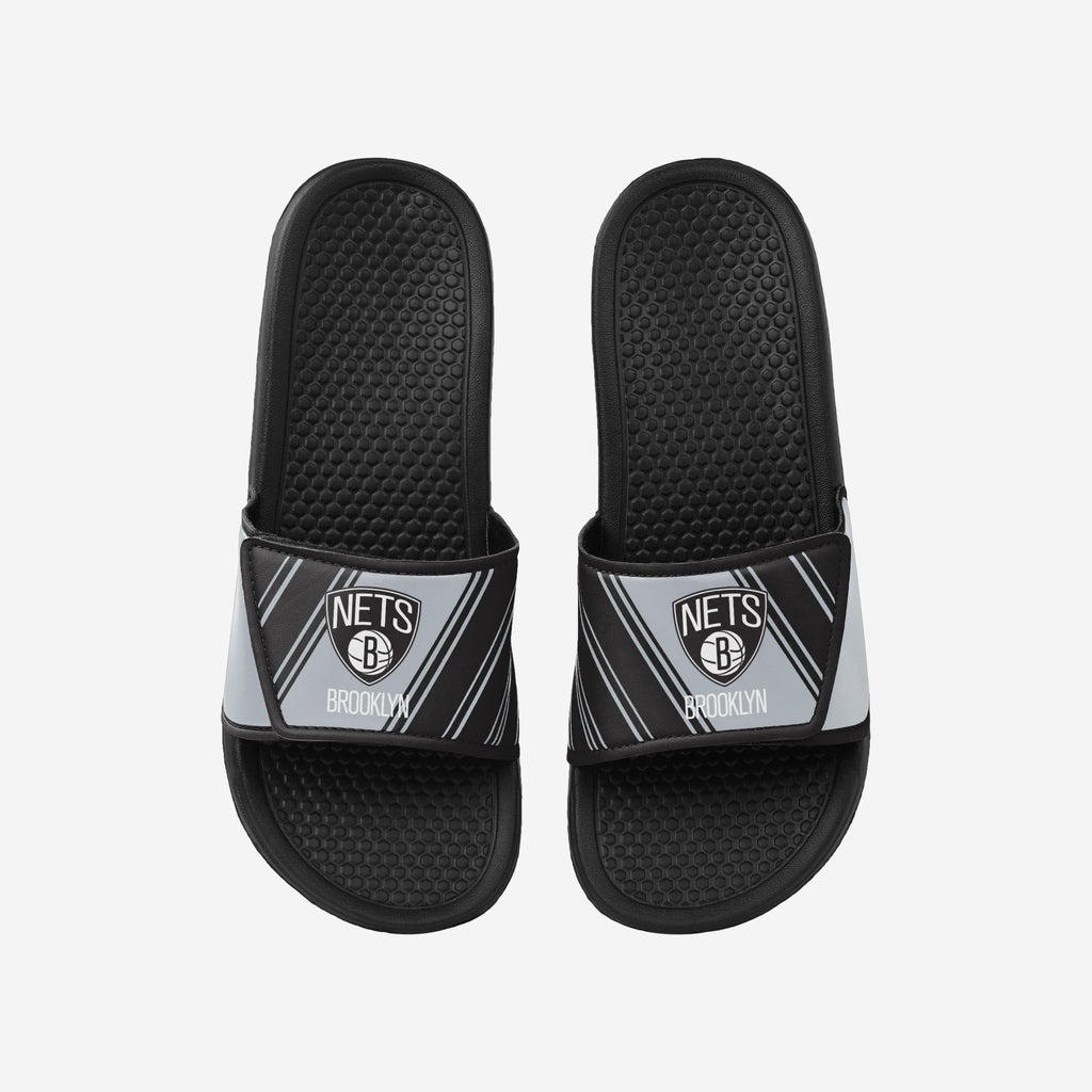 Brooklyn Nets Legacy Velcro Sport Slide FOCO S - FOCO.com