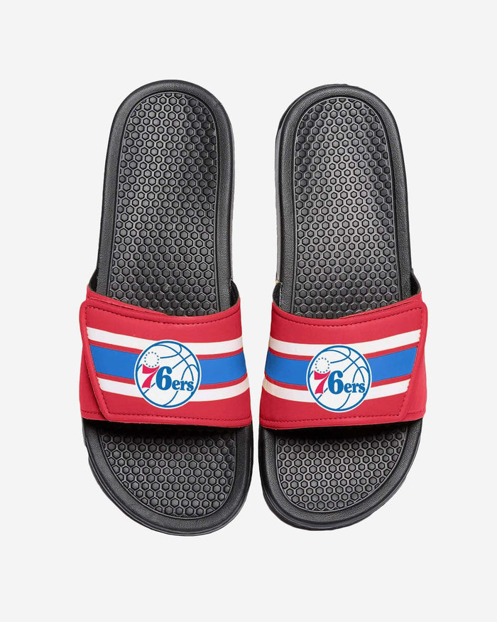 Philadelphia 76ers Stripe Legacy Sport Slide FOCO S - FOCO.com