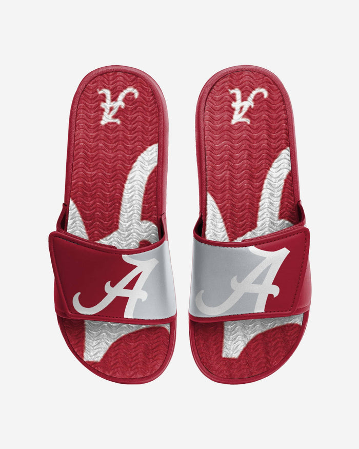 Alabama Crimson Tide Colorblock Big Logo Gel Slide FOCO S - FOCO.com