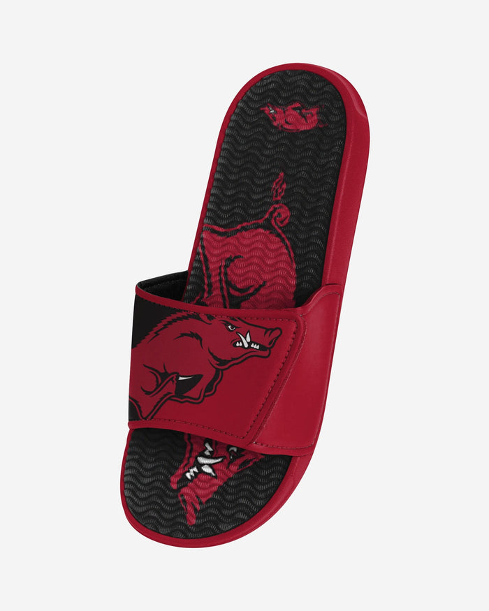 Arkansas Razorbacks Colorblock Big Logo Gel Slide FOCO - FOCO.com