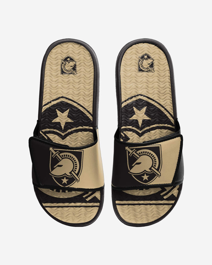 Army Black Knights Colorblock Big Logo Gel Slide FOCO S - FOCO.com