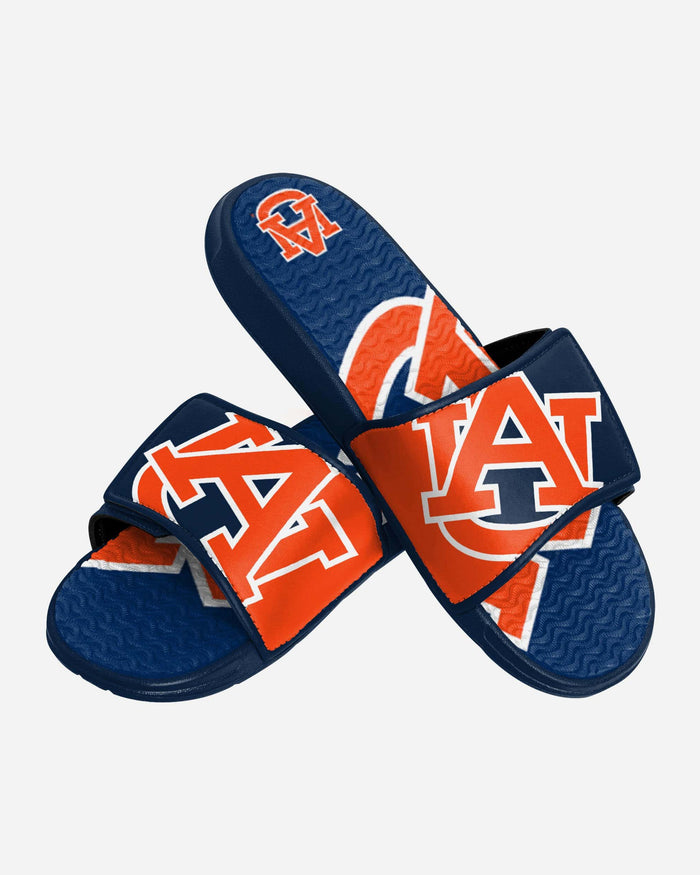 Auburn Tigers Colorblock Big Logo Gel Slide FOCO - FOCO.com