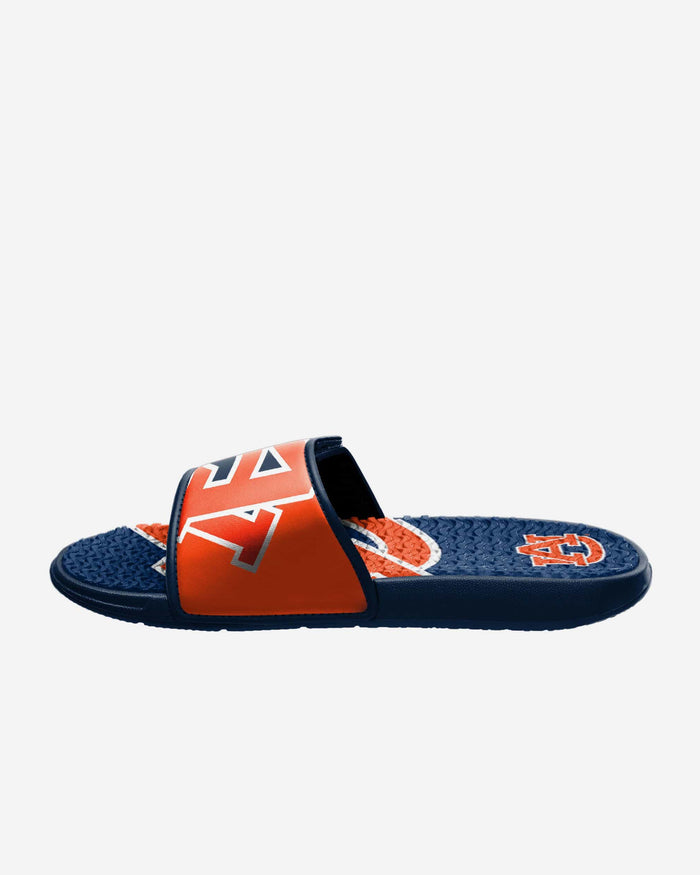 Auburn Tigers Colorblock Big Logo Gel Slide FOCO - FOCO.com