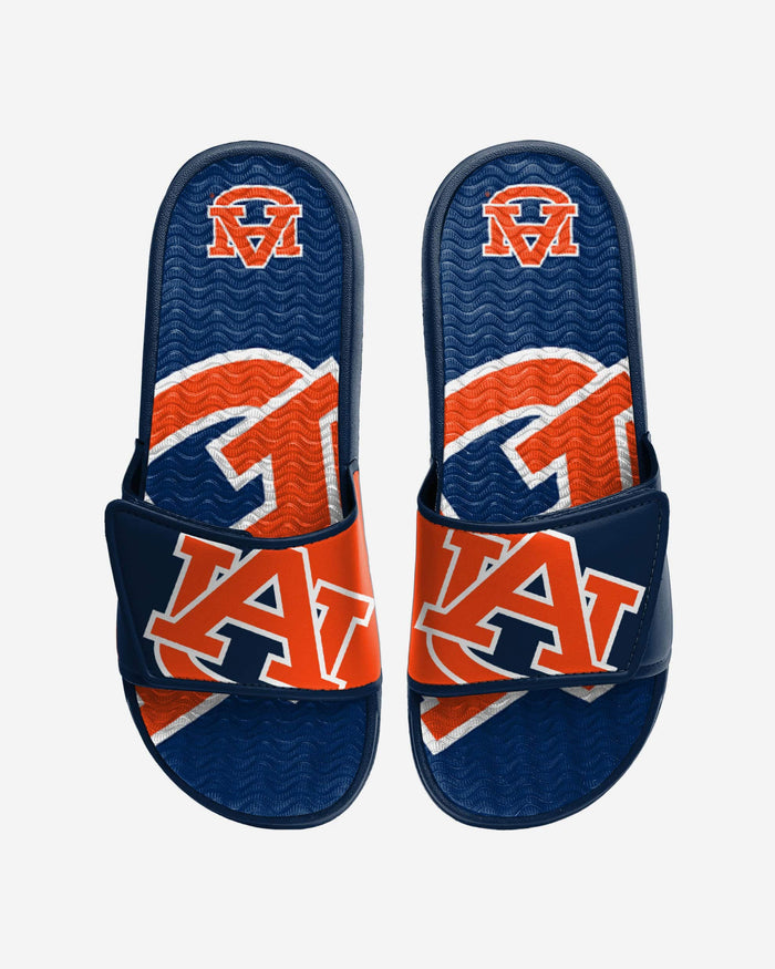 Auburn Tigers Colorblock Big Logo Gel Slide FOCO S - FOCO.com