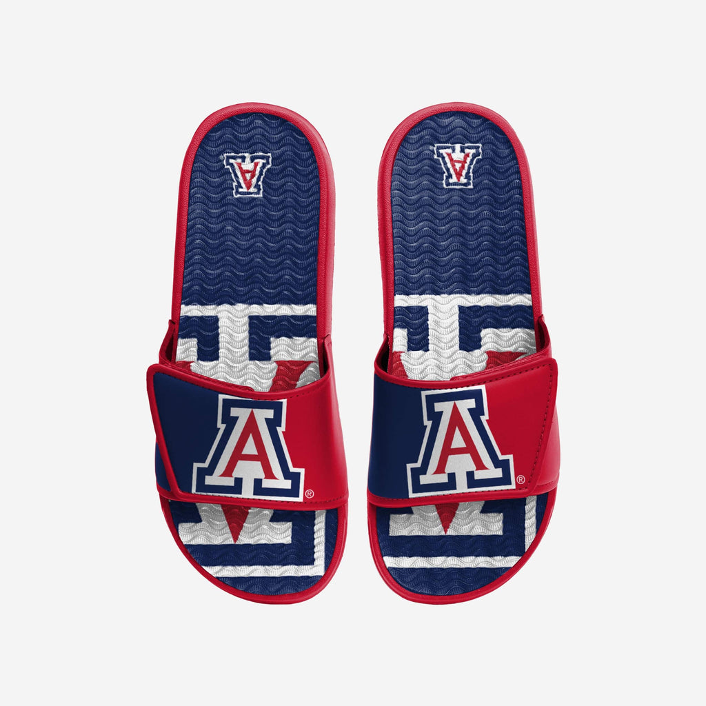 Arizona Wildcats Colorblock Big Logo Gel Slide FOCO S - FOCO.com