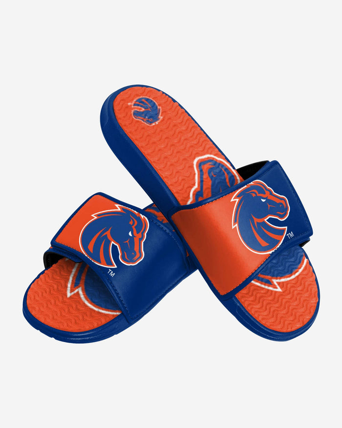 Boise State Broncos Colorblock Big Logo Gel Slide FOCO - FOCO.com