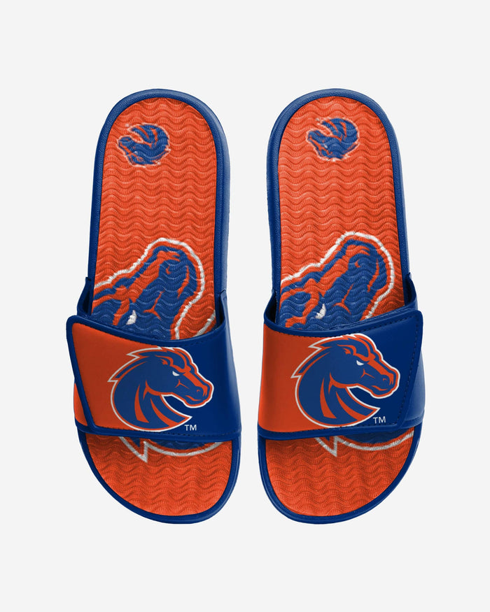 Boise State Broncos Colorblock Big Logo Gel Slide FOCO S - FOCO.com