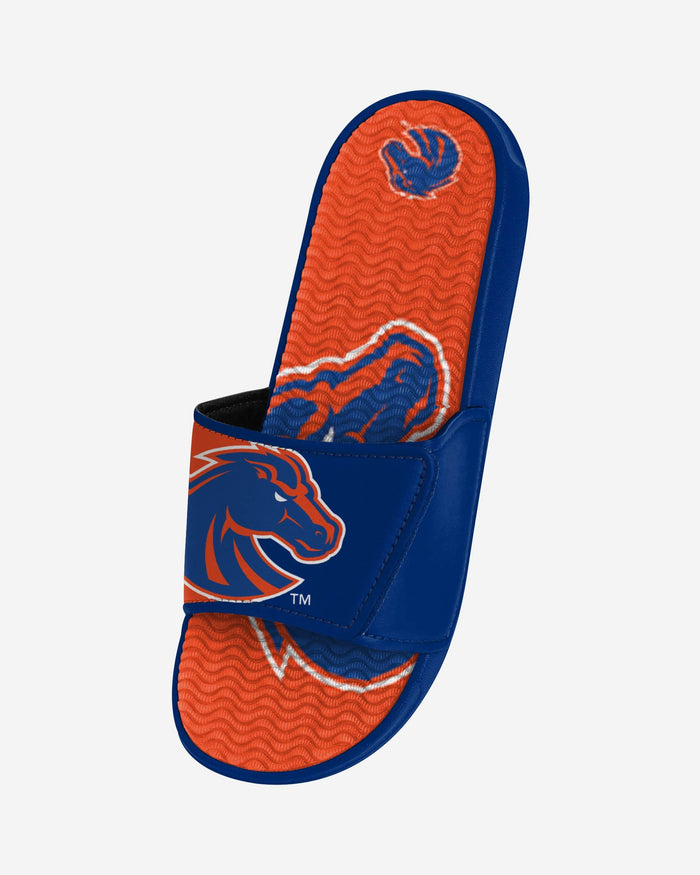 Boise State Broncos Colorblock Big Logo Gel Slide FOCO - FOCO.com