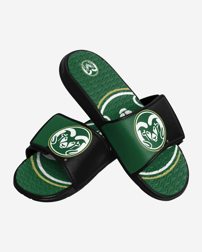 Colorado State Rams Colorblock Big Logo Gel Slide FOCO - FOCO.com