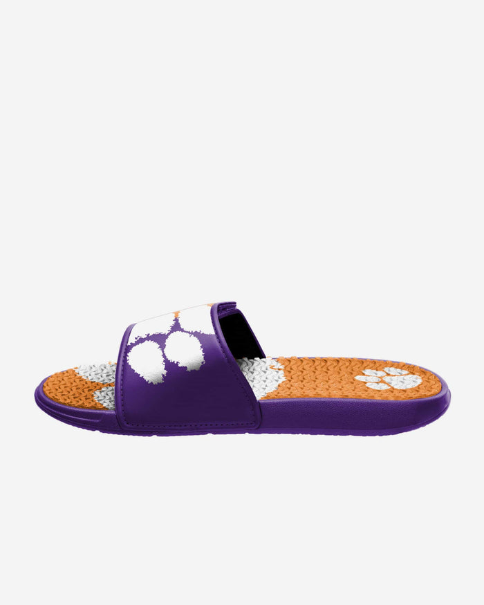 Clemson Tigers Colorblock Big Logo Gel Slide FOCO - FOCO.com