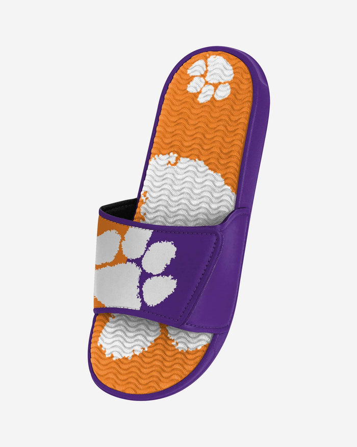 Clemson Tigers Colorblock Big Logo Gel Slide FOCO - FOCO.com